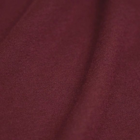 FRESH CLEAN TEES MEN'S SHORT SLEEVE V NECK COLOR: GARNET - Picture 4 of 6